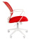 Офисное кресло CHAIRMAN 698 белый пластик TW-19/TW-69 красный