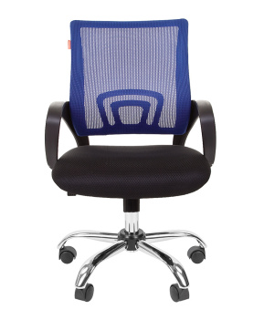 Офисное кресло CHAIRMAN 696 CHROME TW синий хром