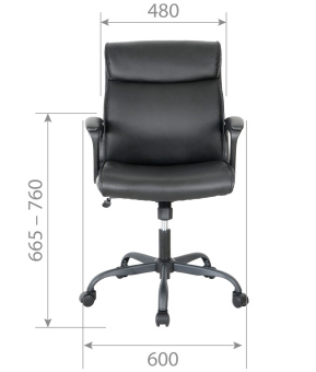 Офисное кресло CHAIRMAN CH303 экокожа, черный