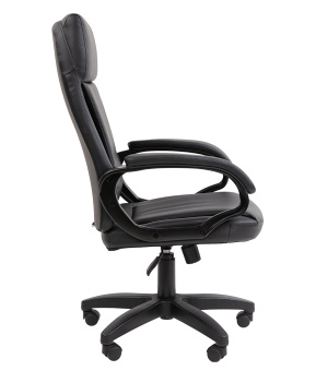 Офисное кресло CHAIRMAN 794 LT чер.пласт экокожа черная