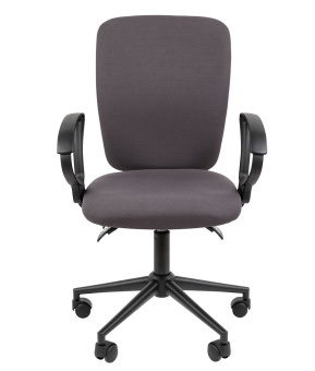 Офисное кресло CHAIRMAN 9801 BLACK ткань Т13 серый Black