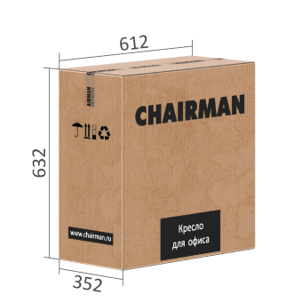 Офисное кресло CHAIRMAN 698 CHROME TW-01 черный