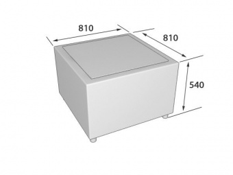 МТ-2 MATRIX Стол угловой с ЛДСП 810х810х540 кат.2