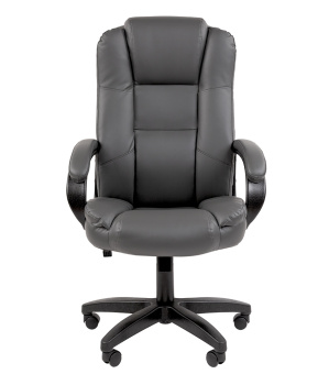 Офисное кресло CHAIRMAN 600LT чер.пласт экопремиум серый