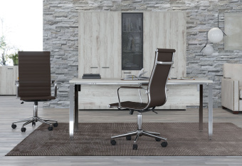 Офисное кресло CHAIRMAN 755 экопремиум коричневый