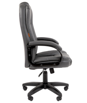 Офисное кресло CHAIRMAN 600LT чер.пласт экопремиум серый