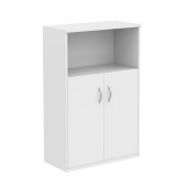 Шкаф с глухими малыми дверьми СТ-2.1 Белый 770x365x1200