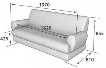 Матрикс MATRIX Диван 3х-местный 1970х810х855 кат.2