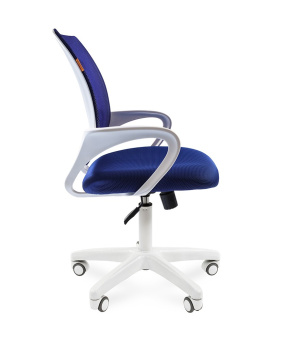 Офисное кресло CHAIRMAN 696 white белый пластик TW-10/TW-05 синий